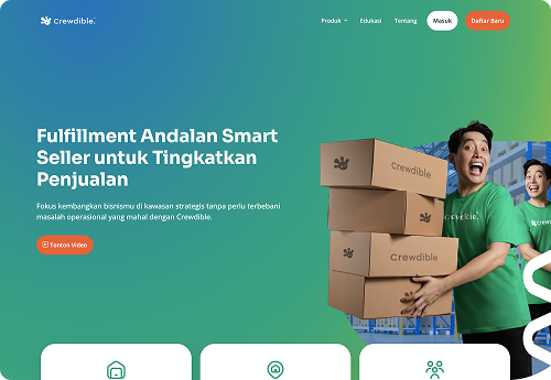 Landing Page Crewdible
